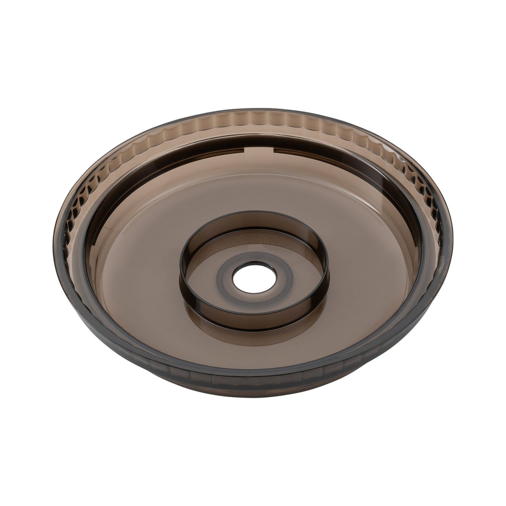 Abdeckung für den Steba MG 400 Multi-Zerkleinerer, transparentes Design mit zentralem Loch für einfache Handhabung.