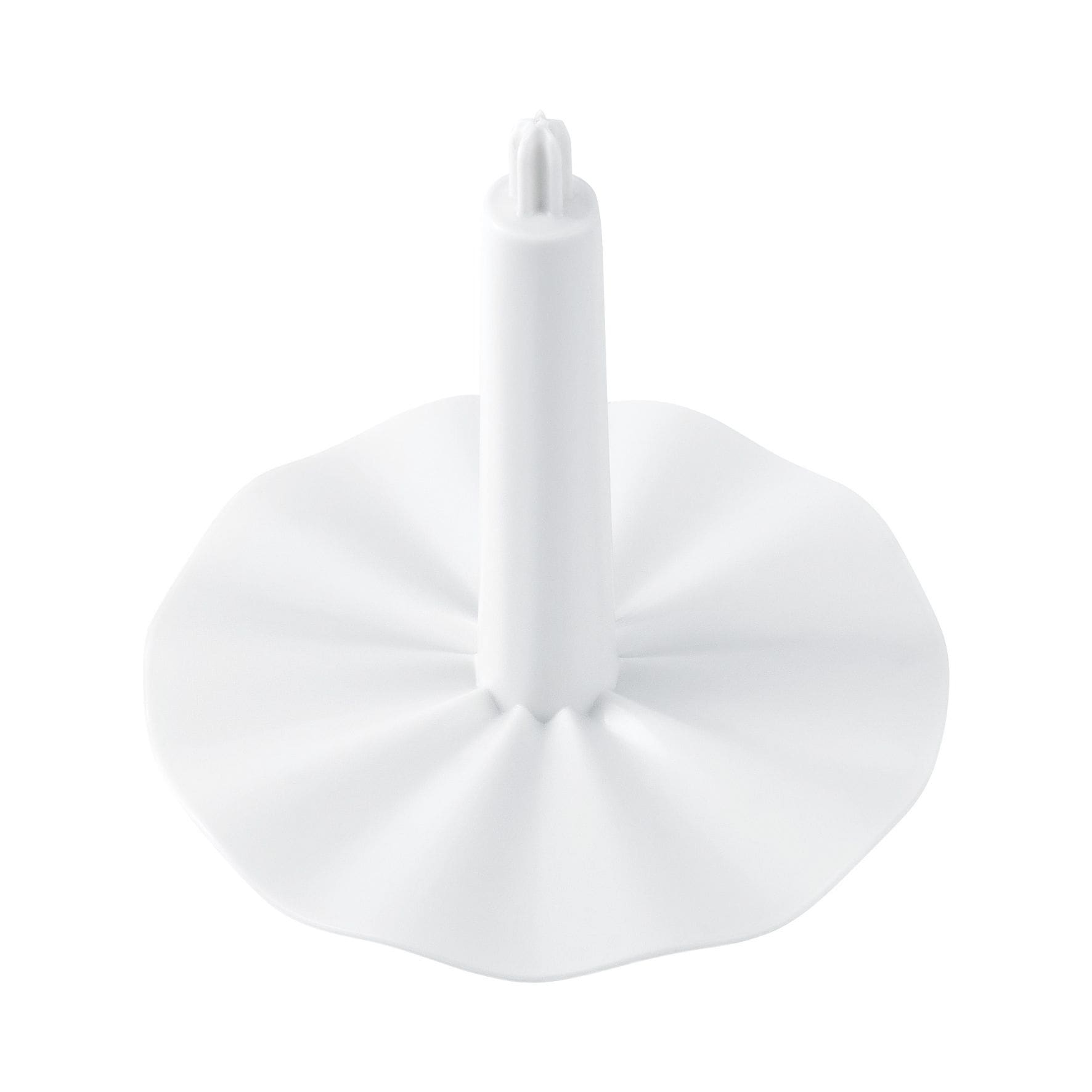 Weiße Schlagscheibe für den Steba MG 400 Multi-Zerkleinerer, mit runder Basis und zentralem Stift zur Befestigung.