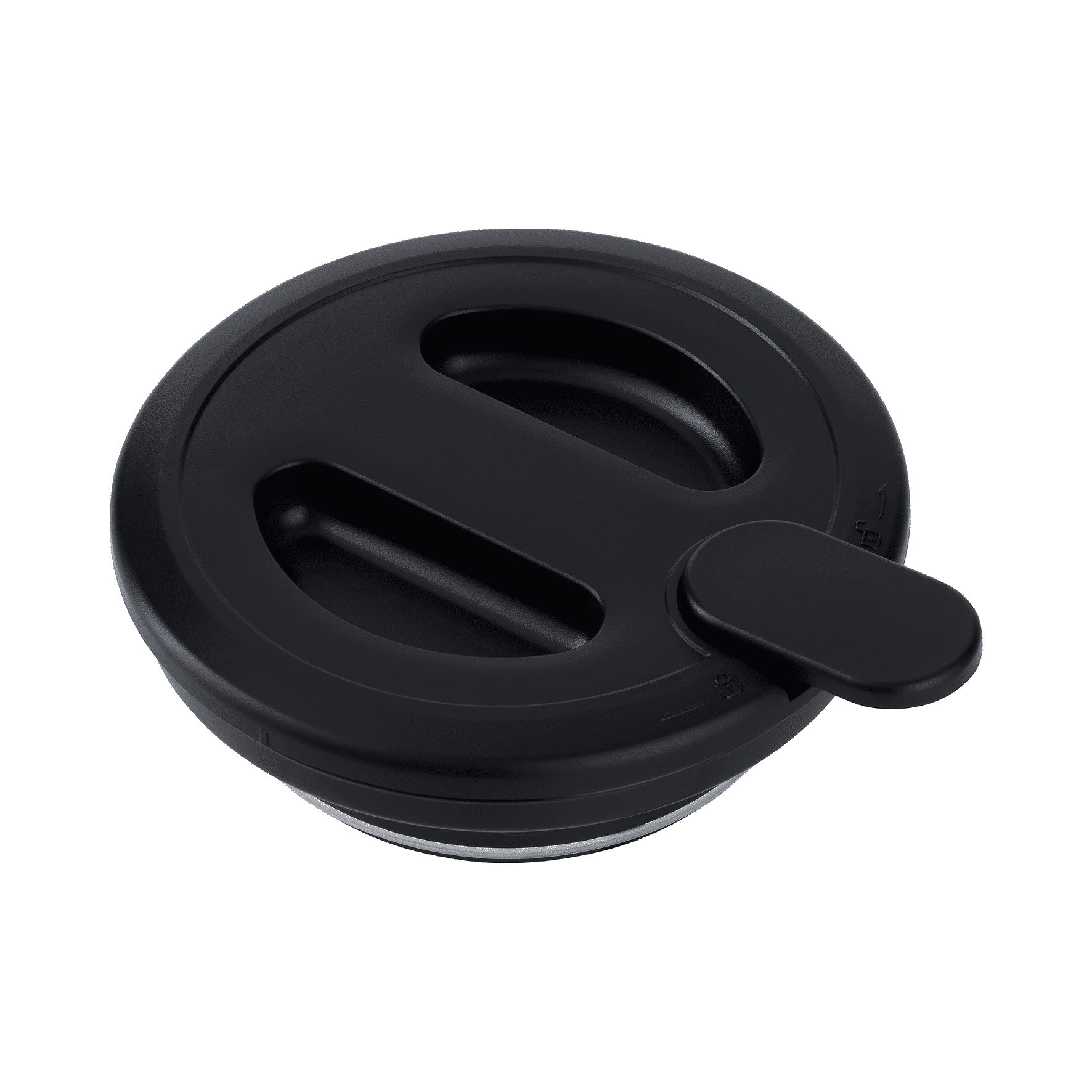 Deckel für den Steba Thermowasserkocher, schwarz, mit zwei Öffnungen und seitlichem Hebel für einfaches Ausgießen.