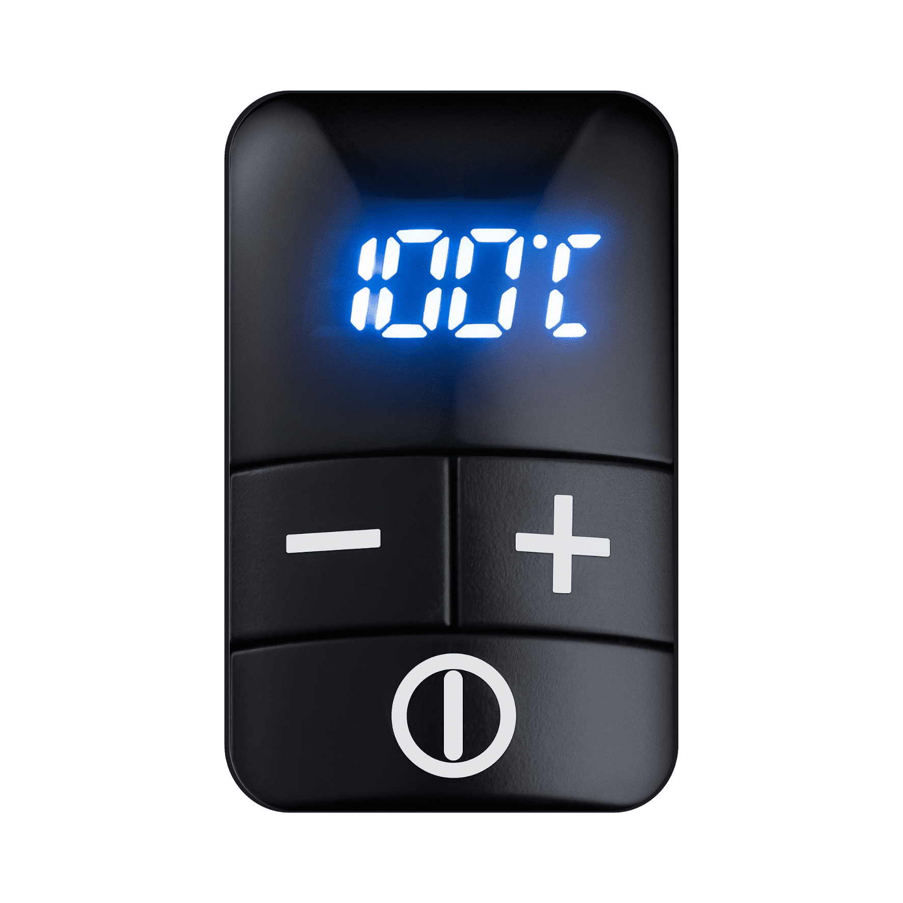 Digitales Steuerpanel für den Steba Wasserkocher mit Temperaturanzeige bis 100°C und Tasten zur Temperaturregelung.