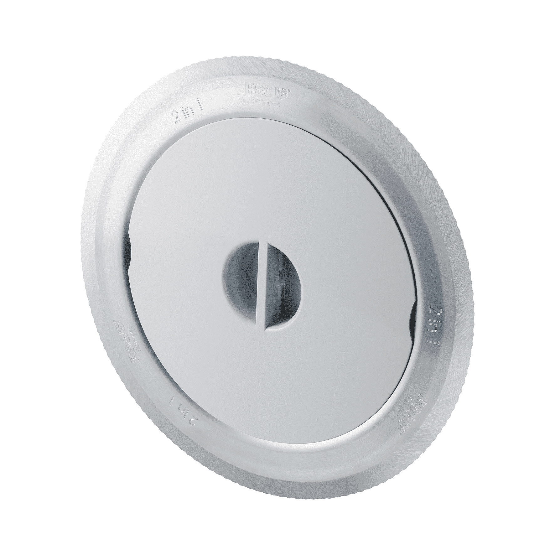 Zweischneidiges Messer für den Steba Allesschneider, Edelstahl mit präziser Schnittfläche und rutschfester Kante.