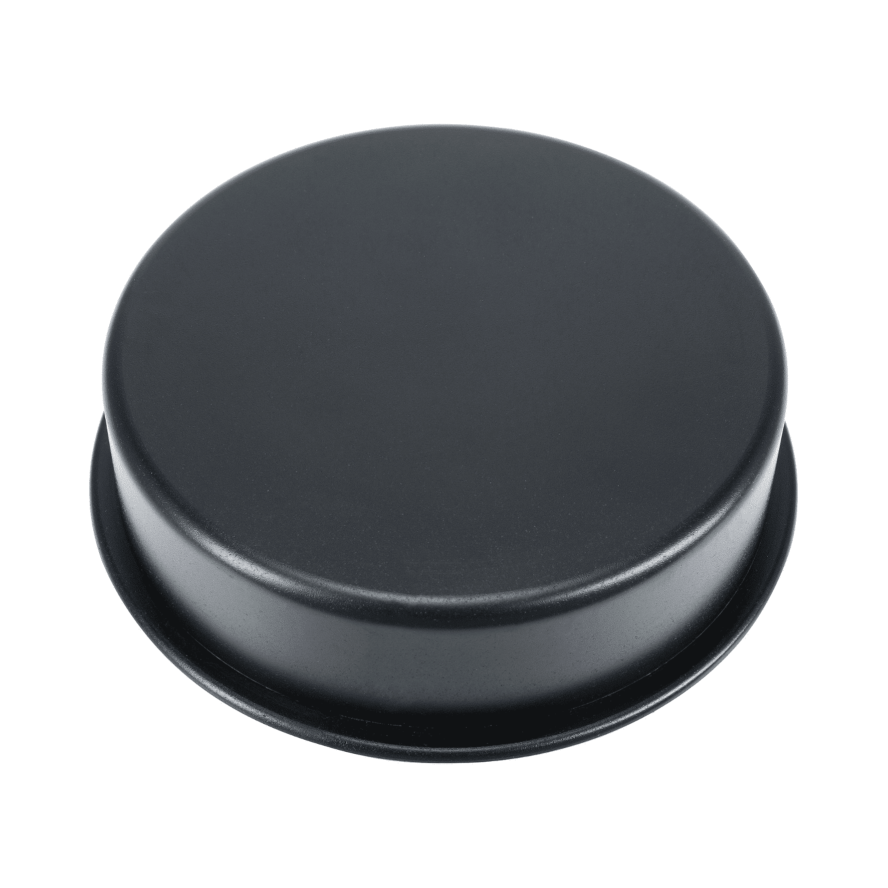 Schwarzer Deckel für die Steba Burgerpresse, rund und glatt, passend für eine einfache Lagerung und Nutzung.