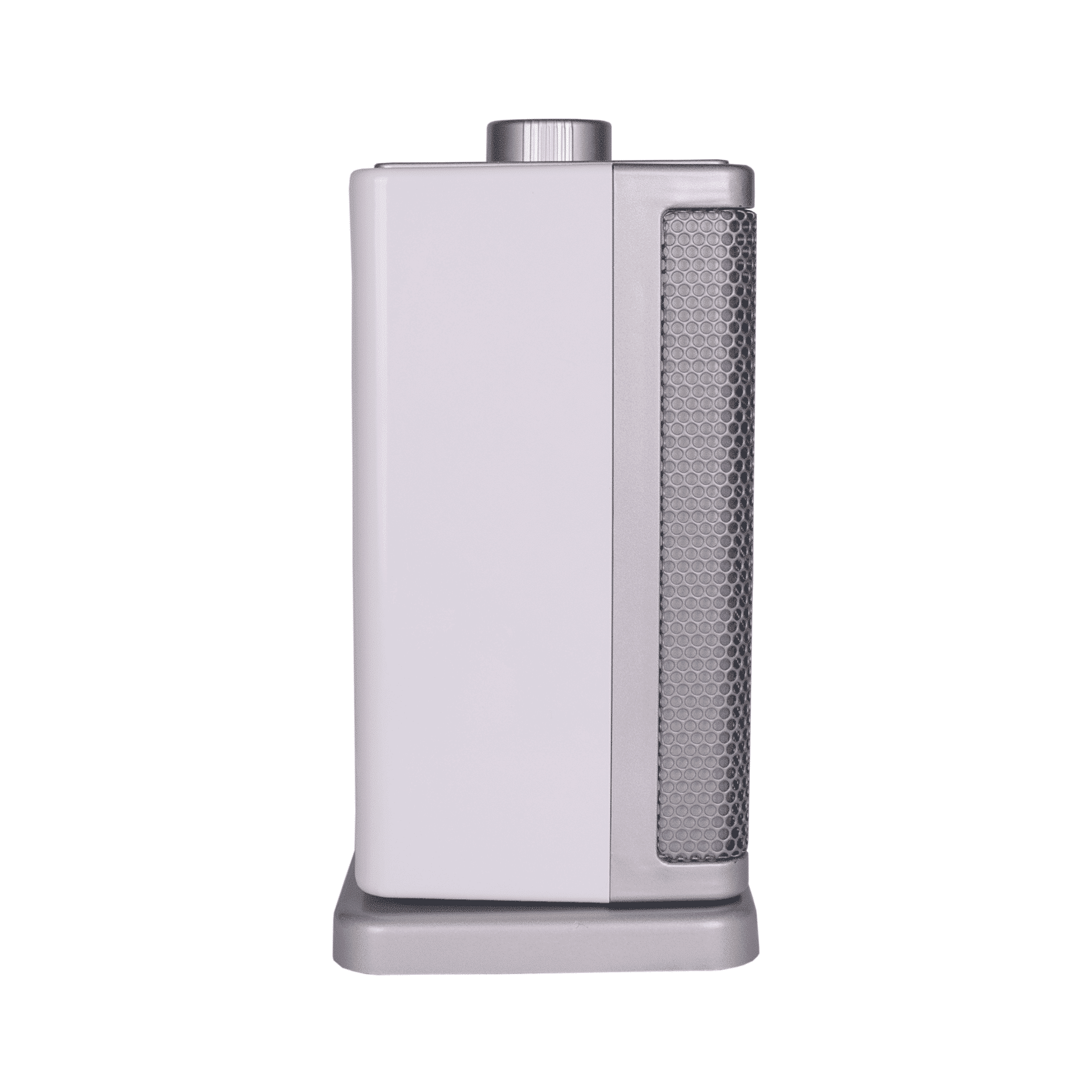 KH4 Keramikheizer von Steba, seitlich gezeigt. Kompakte Form mit Heizgitter und Bedienelement obendrauf.