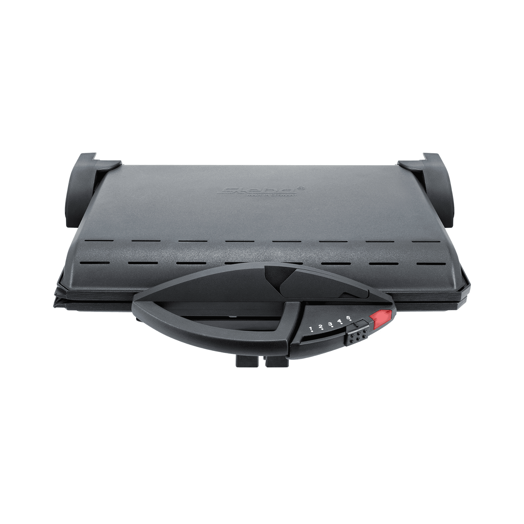 Kontaktgrill von Steba mit einstellbarem Temperaturregler, robustem Gehäuse und Antihaftbeschichtung. Ideal für Grillgerichte.