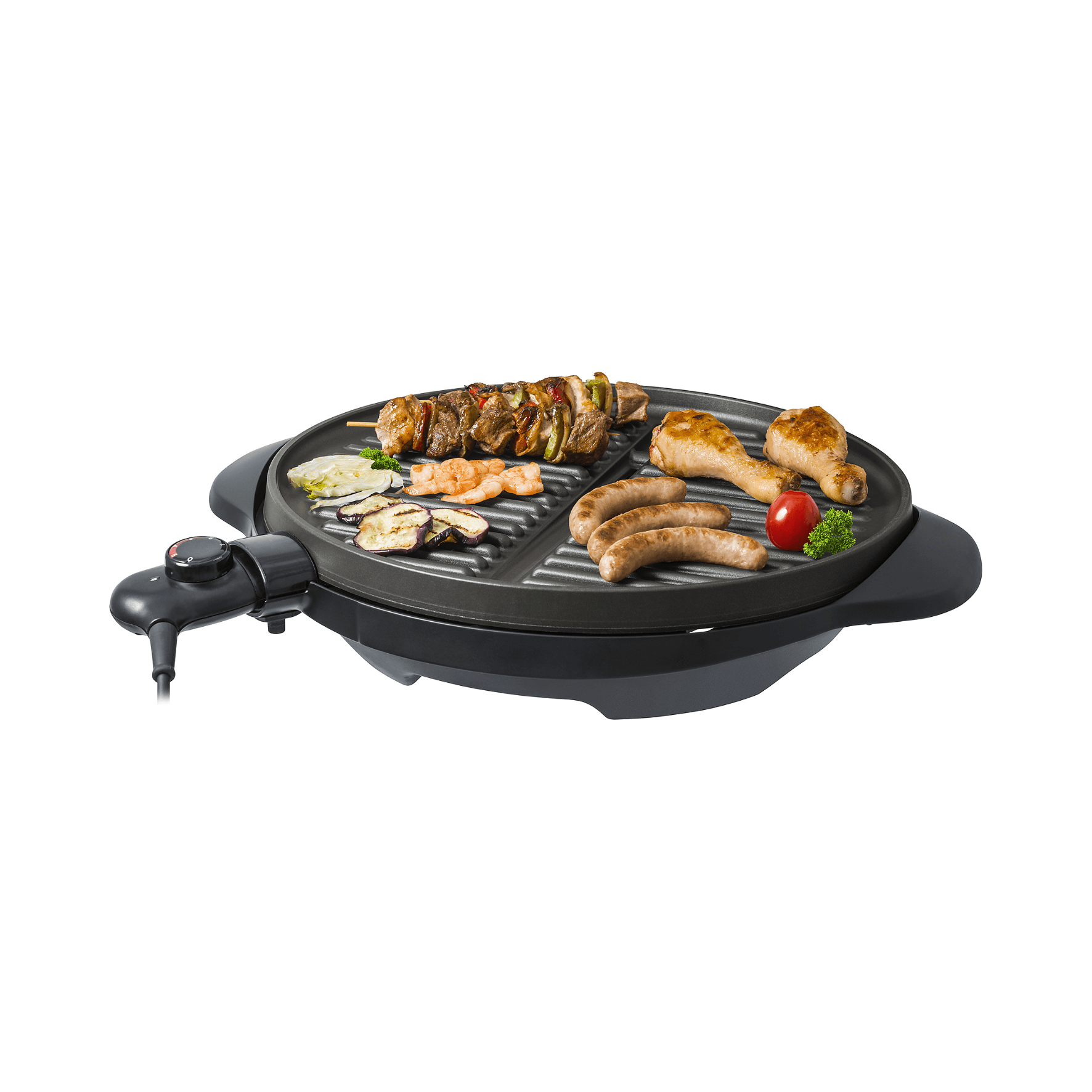Steba VG250 BBQ-Grill mit antihaftbeschichtetem Grillbereich, ideal für Fleisch, Fisch und Gemüse. Inklusive Temperaturregler.