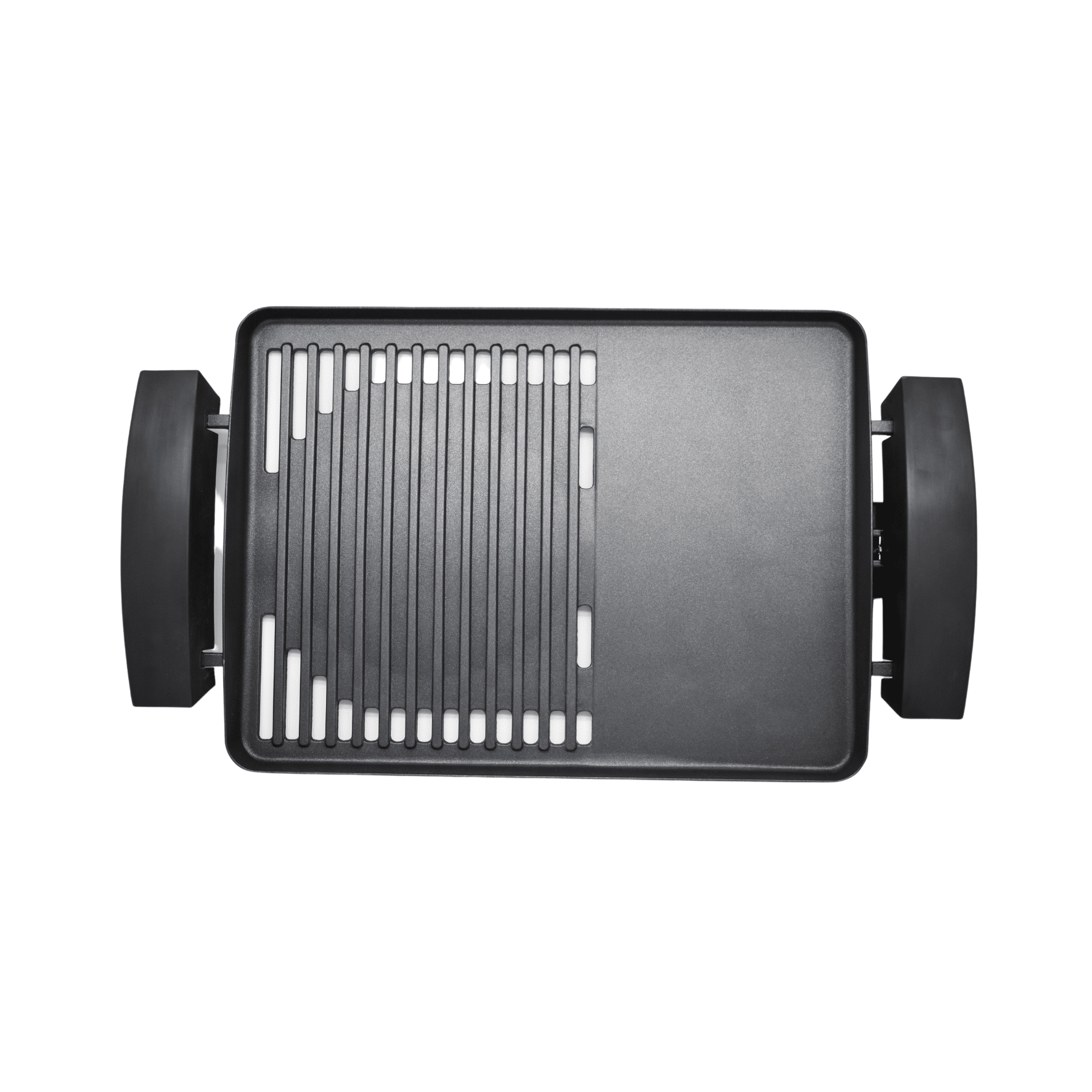 Grillplatte VG200 von Steba mit glatter und gerippter Fläche, ideal für BBQ und vielseitige Grillgerichte.