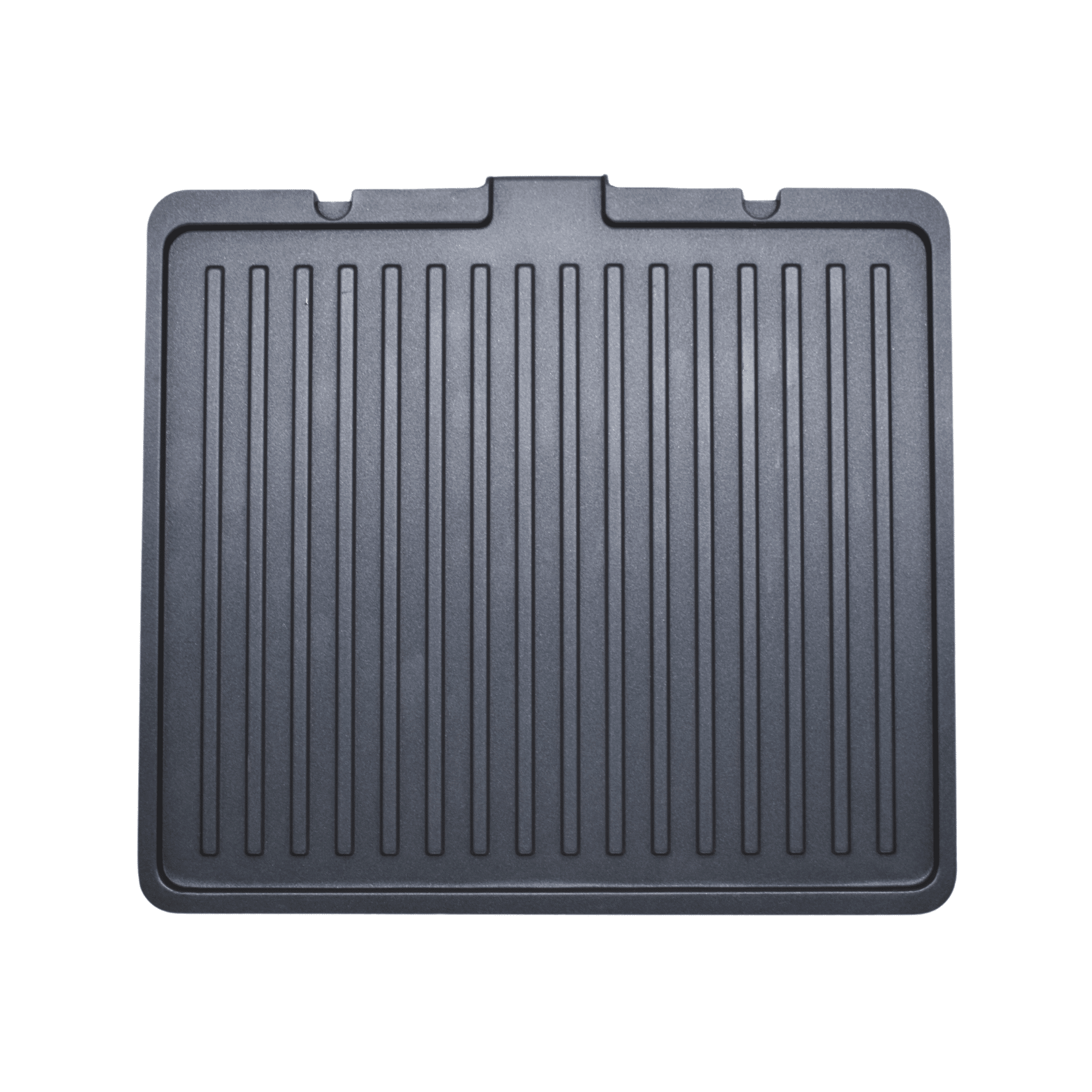 Grillplatte für den Steba Kontaktgrill, rechteckig mit geriffelten Oberflächen für gleichmäßiges Grillen.
