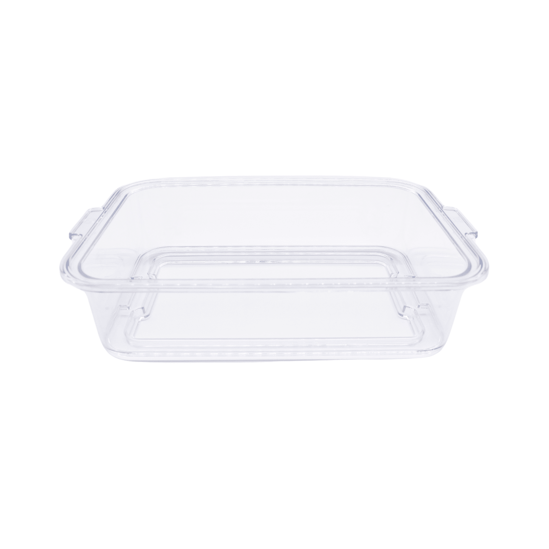 Transparente Dampfgarer-Schale von Steba, rechteckig, ideal für das Garen von Lebensmitteln, robust und leicht zu reinigen.