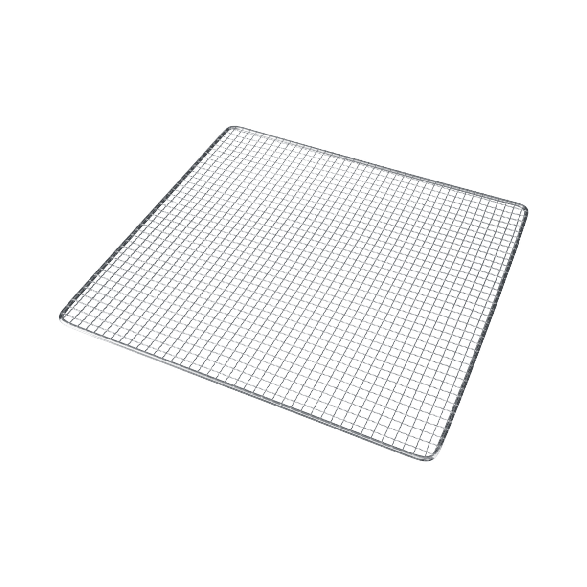 Edelstahl-Gitter für den Steba Dörrautomaten, rechteckige Form mit feinem Drahtgeflecht für optimale Luftzirkulation.